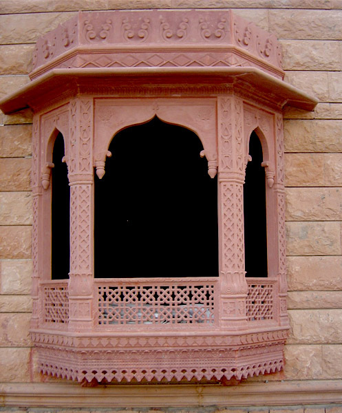 Pink Stone Jharokha